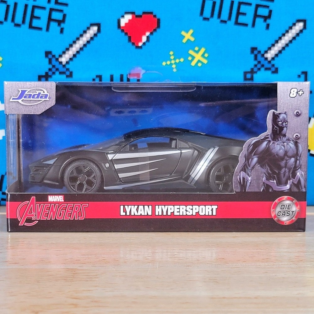 Jada Marvel Avengers Black Panther LYKAN HYPERSPORT 1:32 Diecast Character Car